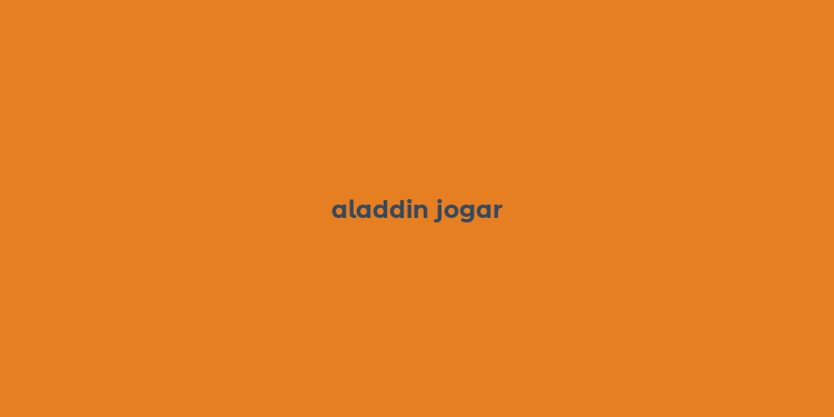 aladdin jogar