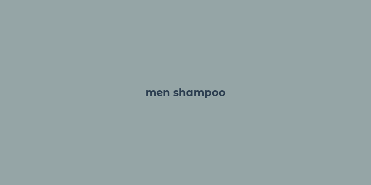 men shampoo