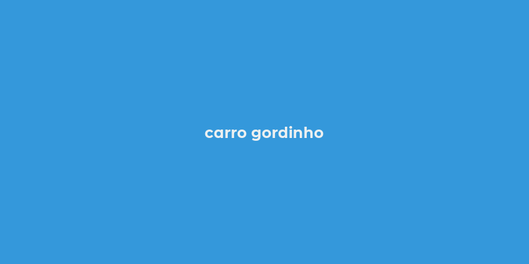 carro gordinho