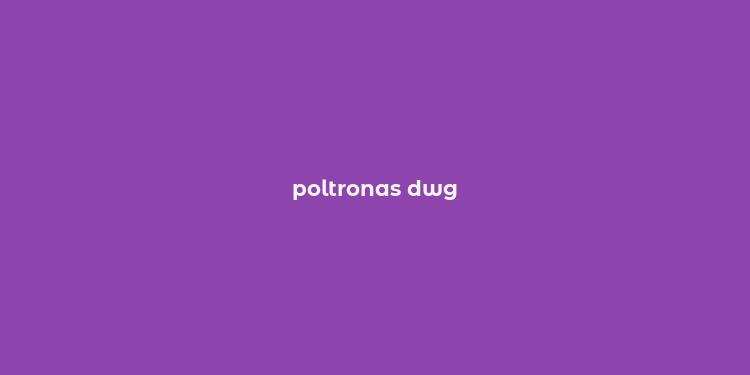 poltronas dwg