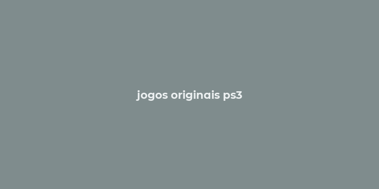 jogos originais ps3