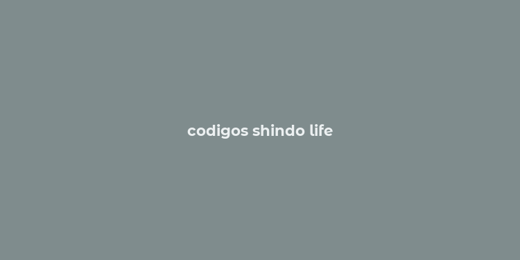 codigos shindo life