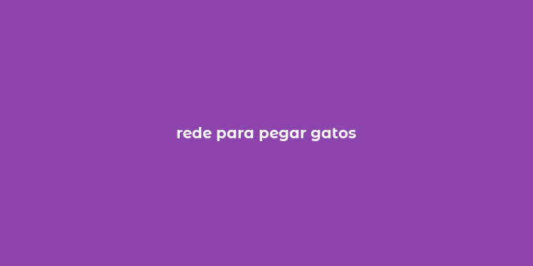 rede para pegar gatos