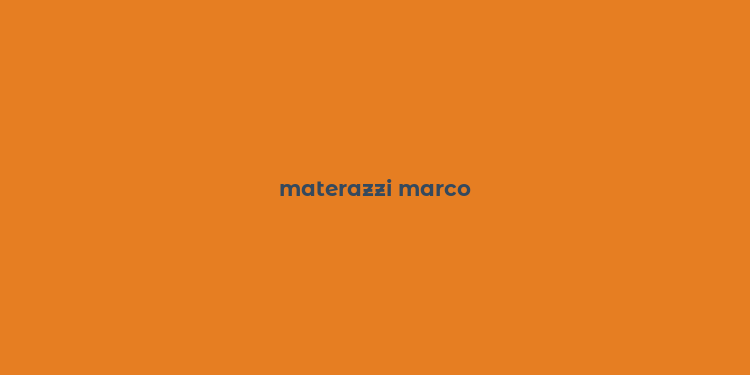 materazzi marco