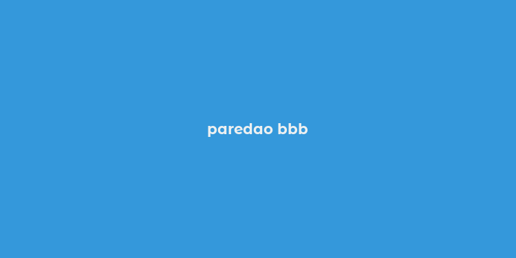 paredao bbb