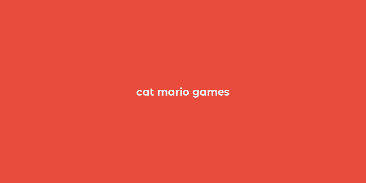 cat mario games