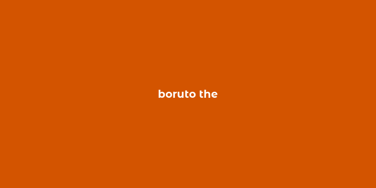 boruto the