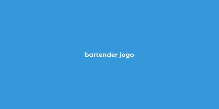 bartender jogo