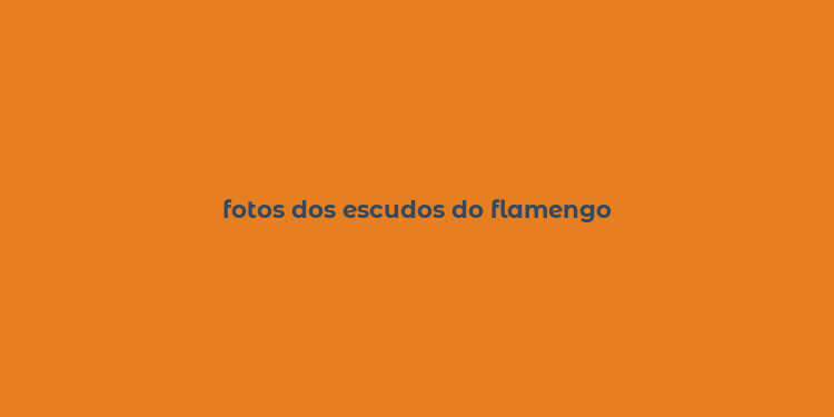 fotos dos escudos do flamengo