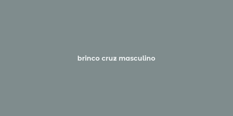 brinco cruz masculino