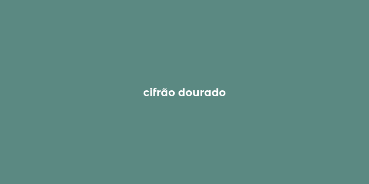 cifrão dourado