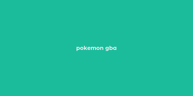 pokemon gba