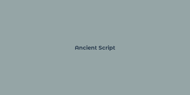 Ancient Script