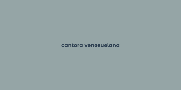 cantora venezuelana