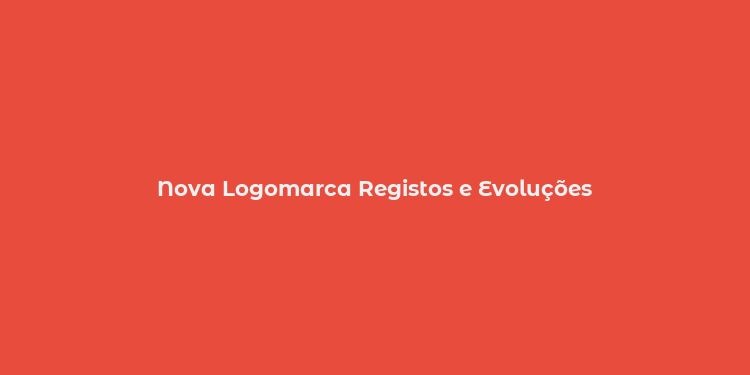 Nova Logomarca Registos e Evoluções