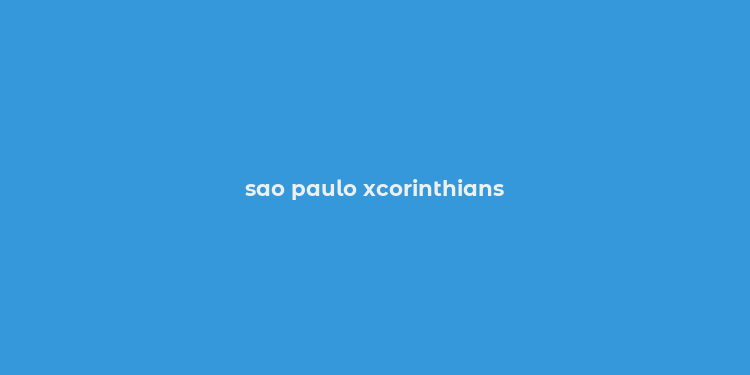 sao paulo xcorinthians