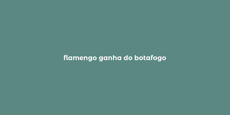 flamengo ganha do botafogo