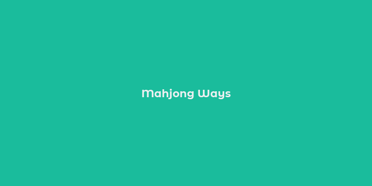 Mahjong Ways