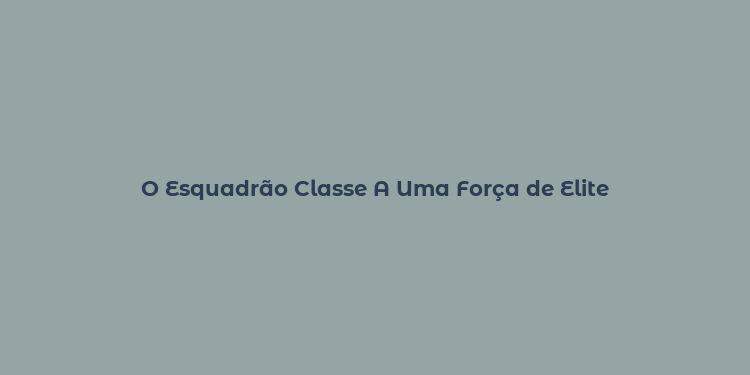 O Esquadrão Classe A Uma Força de Elite