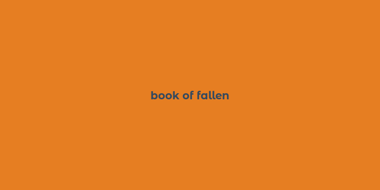 book of fallen