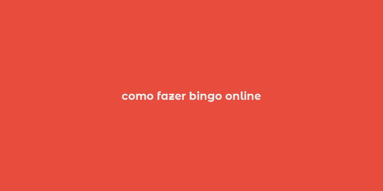 como fazer bingo online