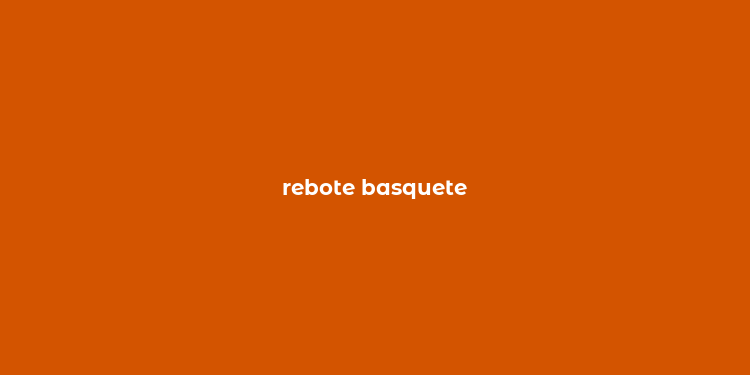 rebote basquete