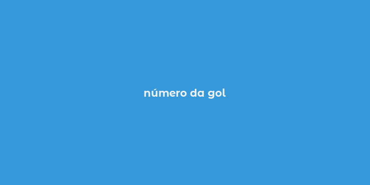 número da gol