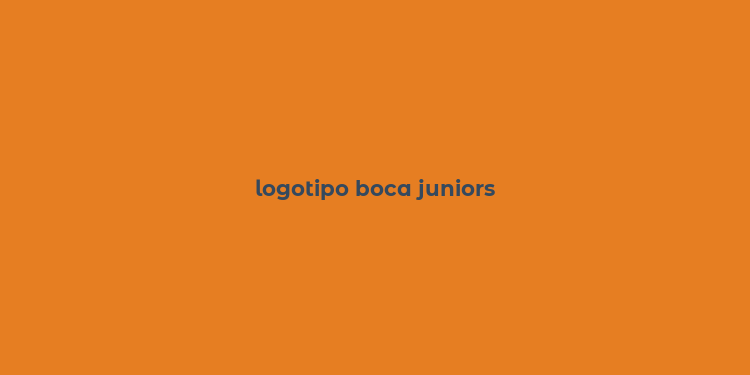 logotipo boca juniors