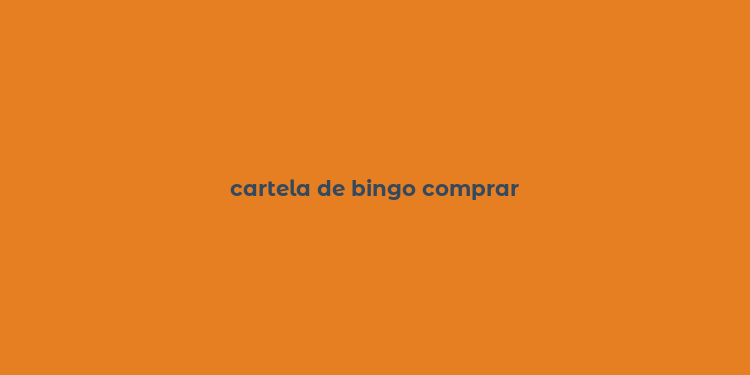 cartela de bingo comprar