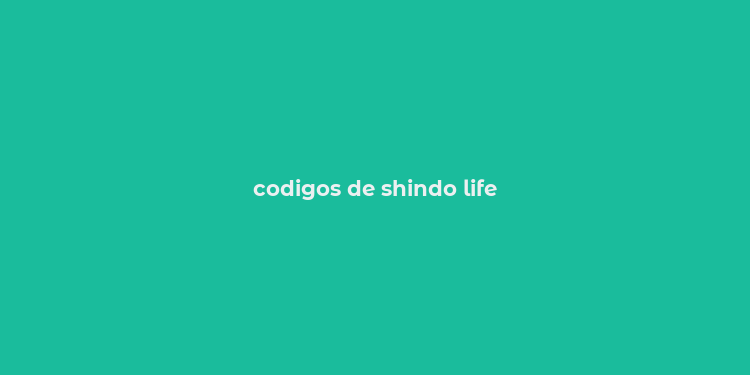 codigos de shindo life