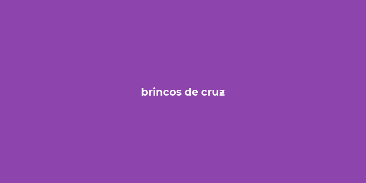 brincos de cruz