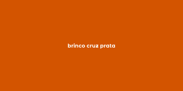 brinco cruz prata