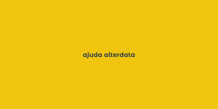 ajuda alterdata