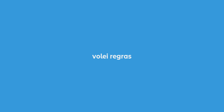 volei regras