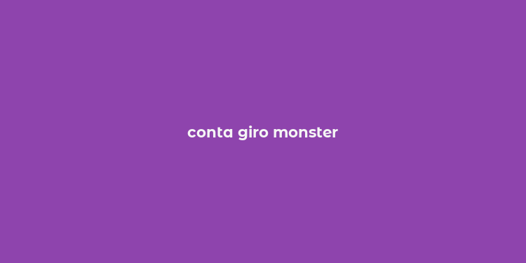 conta giro monster