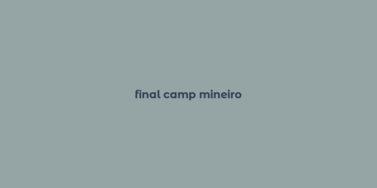 final camp mineiro