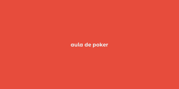 aula de poker