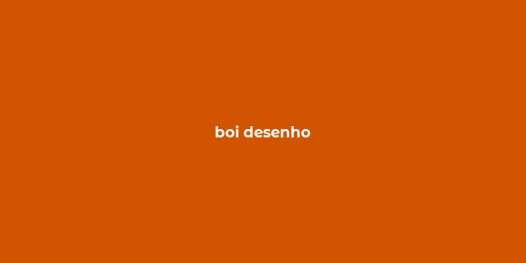 boi desenho