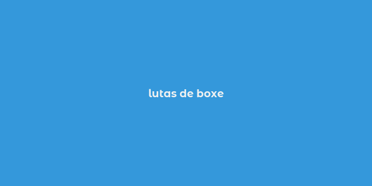 lutas de boxe