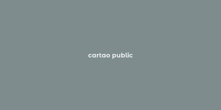 cartao public