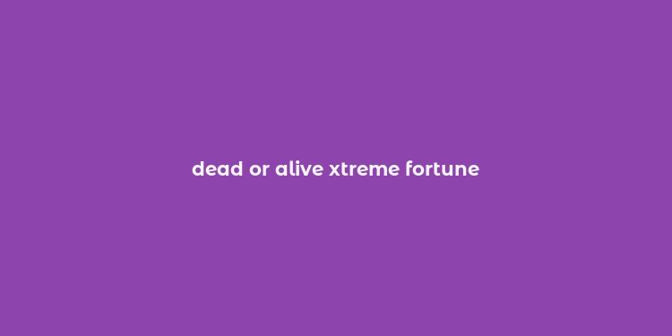 dead or alive xtreme fortune