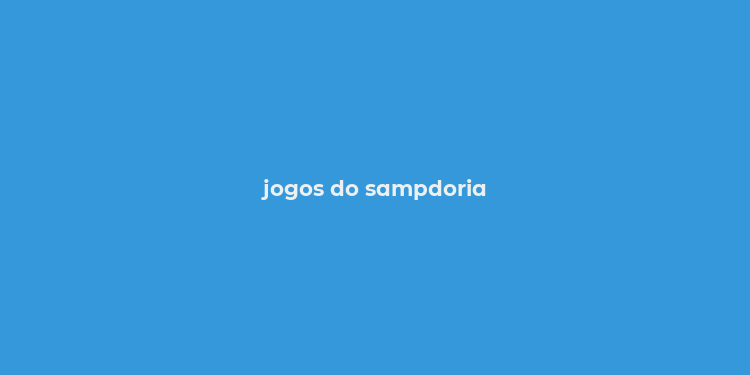 jogos do sampdoria