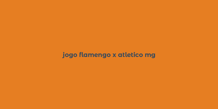 jogo flamengo x atletico mg