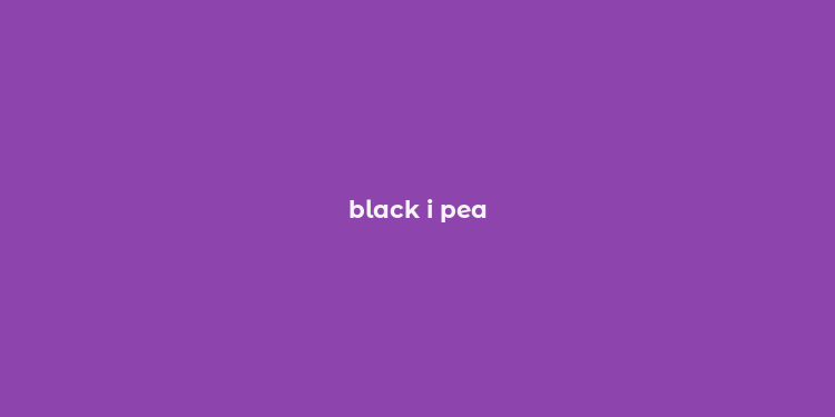 black i pea