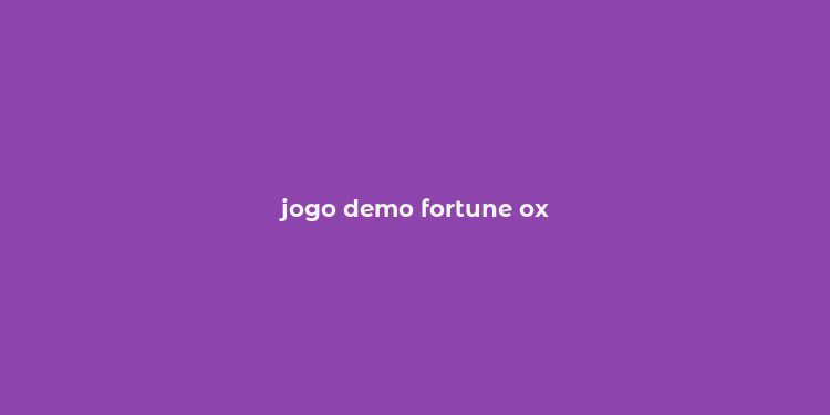 jogo demo fortune ox