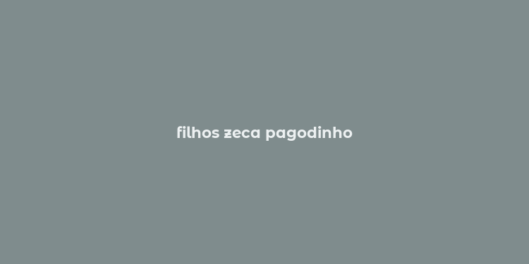 filhos zeca pagodinho