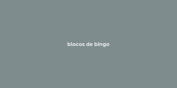 blocos de bingo