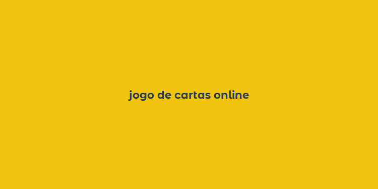 jogo de cartas online