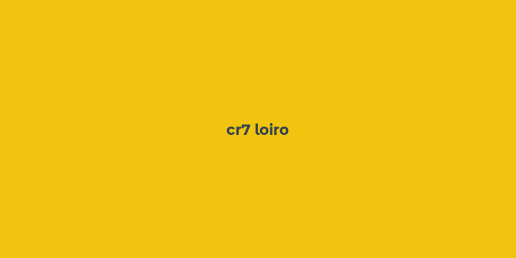 cr7 loiro