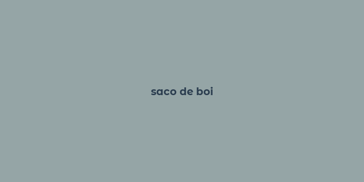 saco de boi